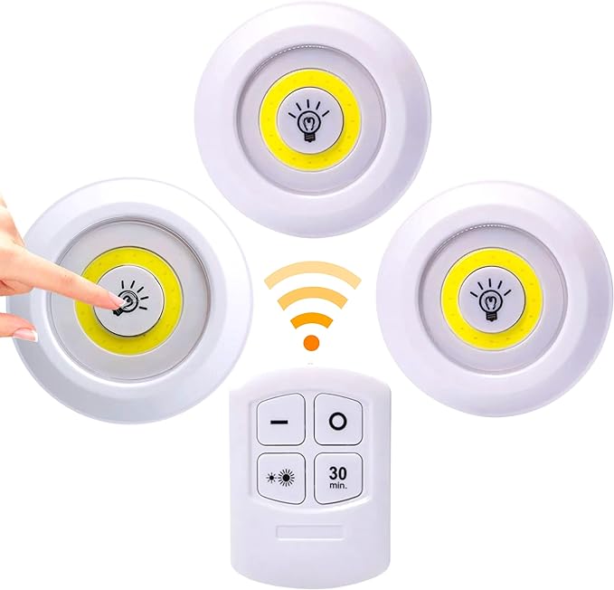 Luces LED control remoto- set de 3 uds