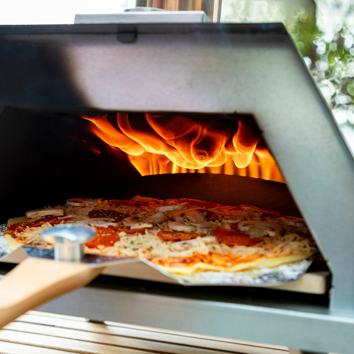 Horno para Pizza de Pellets con Accesorios Pizzahven InnovaGoods