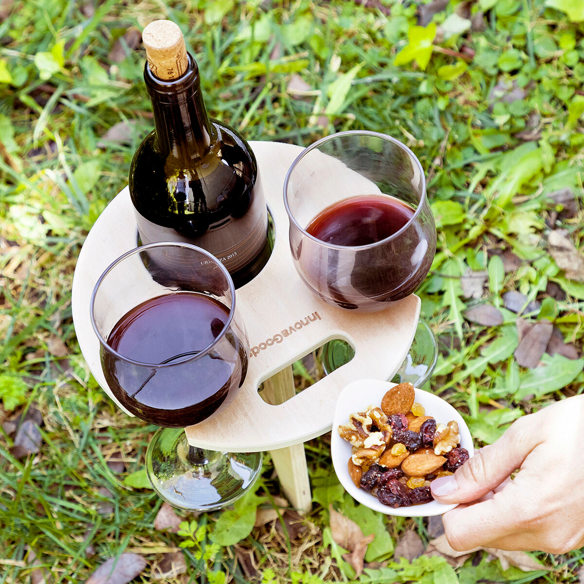 Mesa de Vino Plegable y Portátil para Exteriores Winnek InnovaGoods